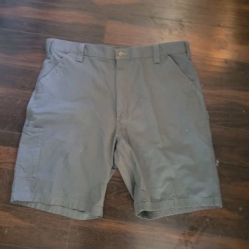 Carhartt Shorts Mens 42 Gray Carpenter Original Loose Work  B147-FAT‎